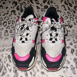 Balenciaga Pink Triple S Sneakers